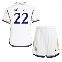 Real Madrid Antonio Rudiger #22 Replica Home Minikit 2023-24 Short Sleeve (+ pants)
